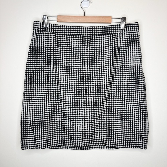 NWT Talbots Houndstooth Skirt Size 16 Petite - Picture 1 of 7